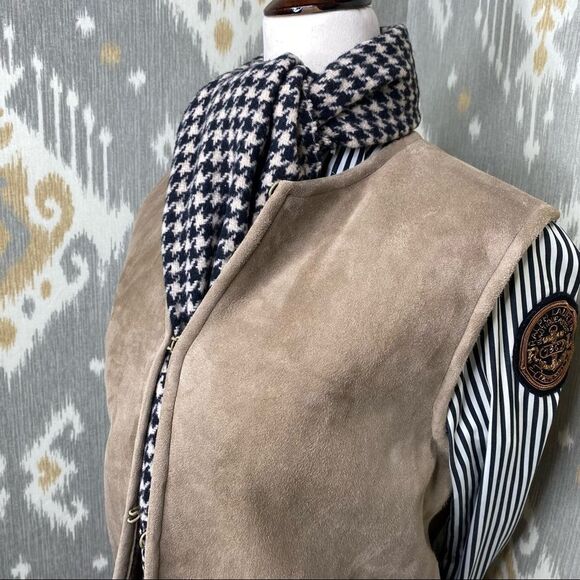 Ralph Lauren Long-Line Italian Lamb Shearling Vest - Picture 2 of 16